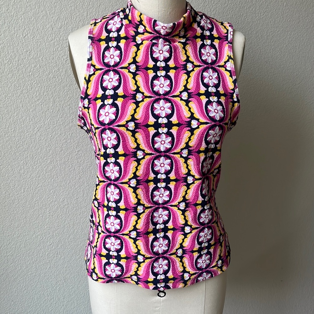 Maeve Anthropologie structured mock neck size L